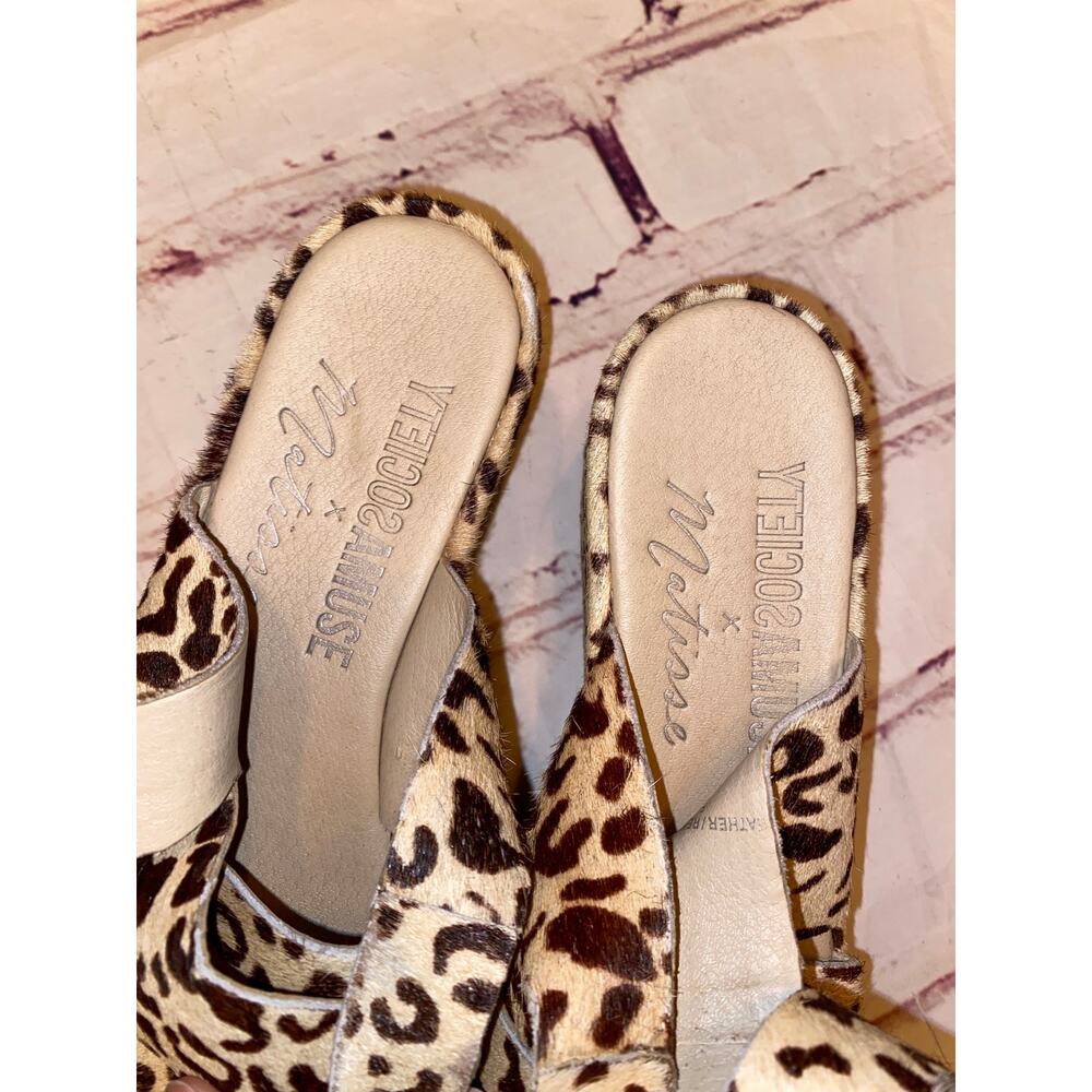 Matisse x Amuse Society Runaway Leopard Calf Hair Platform Sandals – Size 7M - Picture 7 of 9